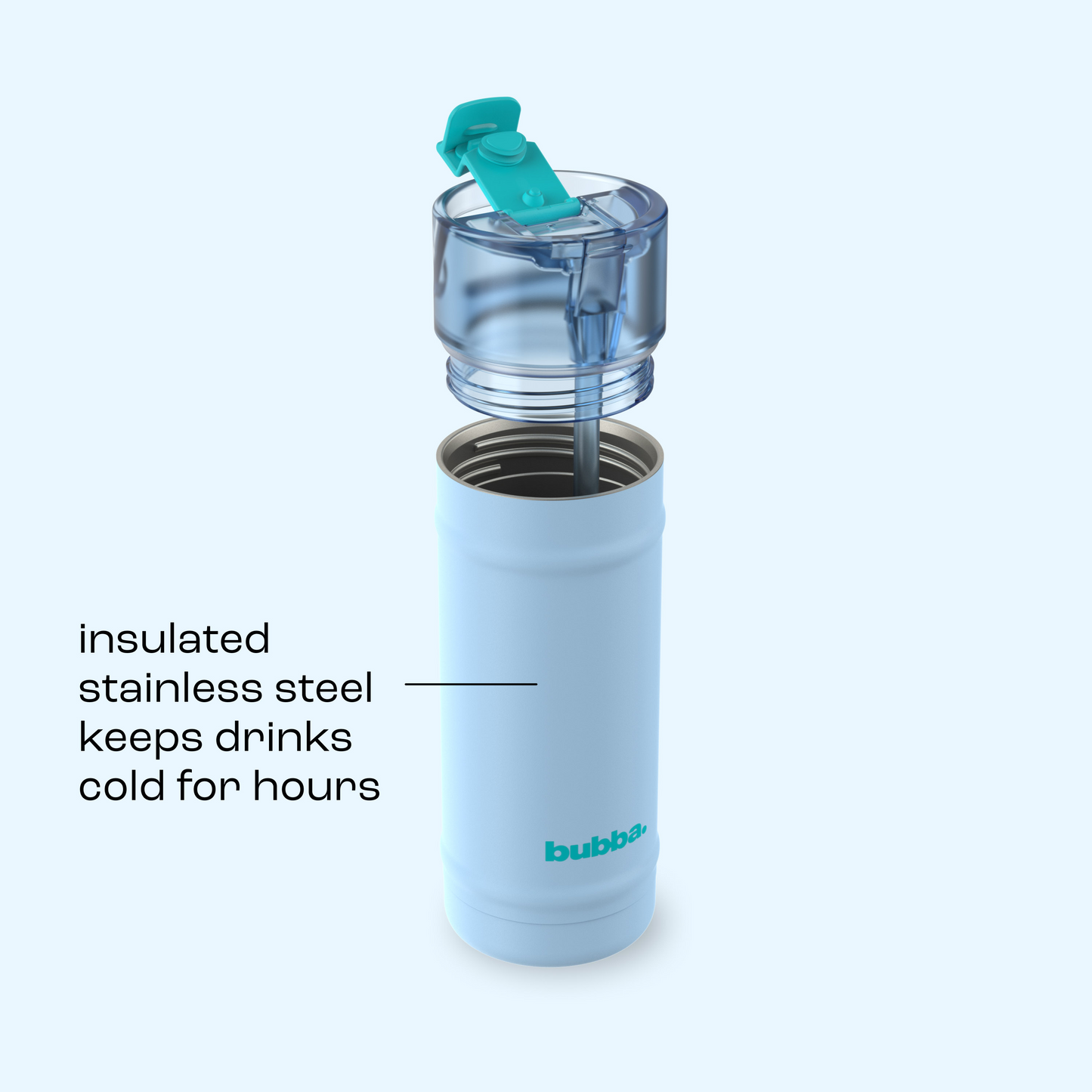 bubba 18 oz DualSip Insulated Stainless Steel Water Bottle - Daydreamin - US 3964