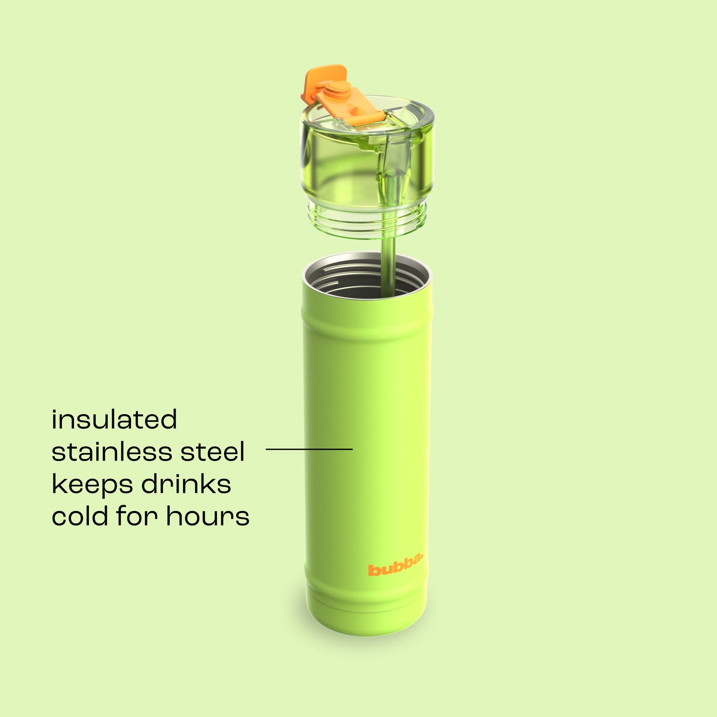 bubba 24 oz DualSip Insulated Stainless Steel Water Bottle - Glow Up - US 7238