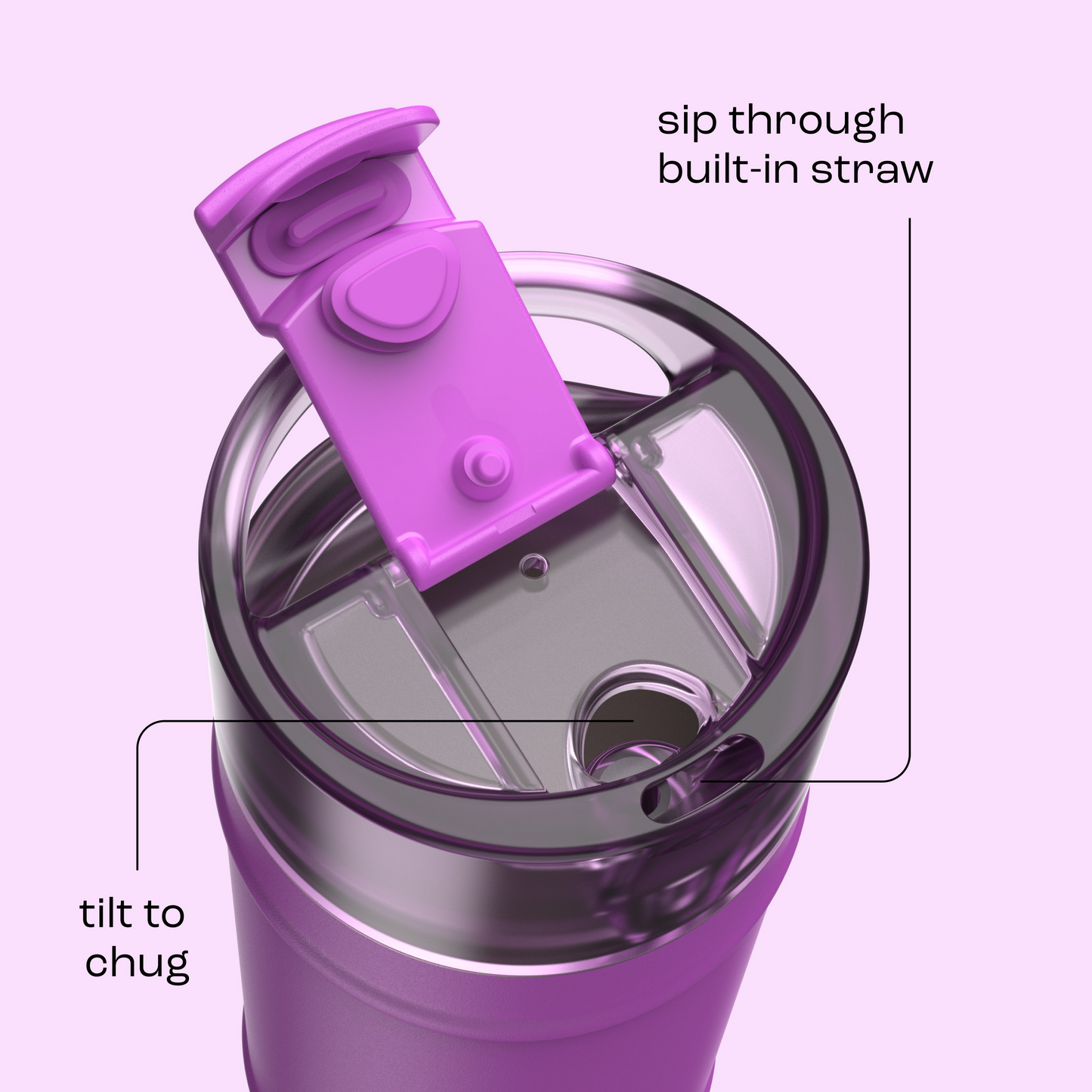 bubba 18 oz DualSip Insulated Stainless Steel Water Bottle - Mood Booster - US 5966