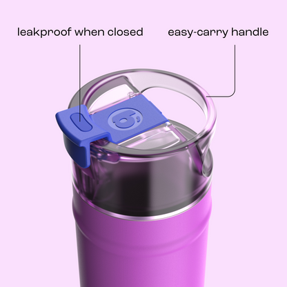 bubba 18 oz DualSip Insulated Stainless Steel Water Bottle - Mood Booster - US 5966