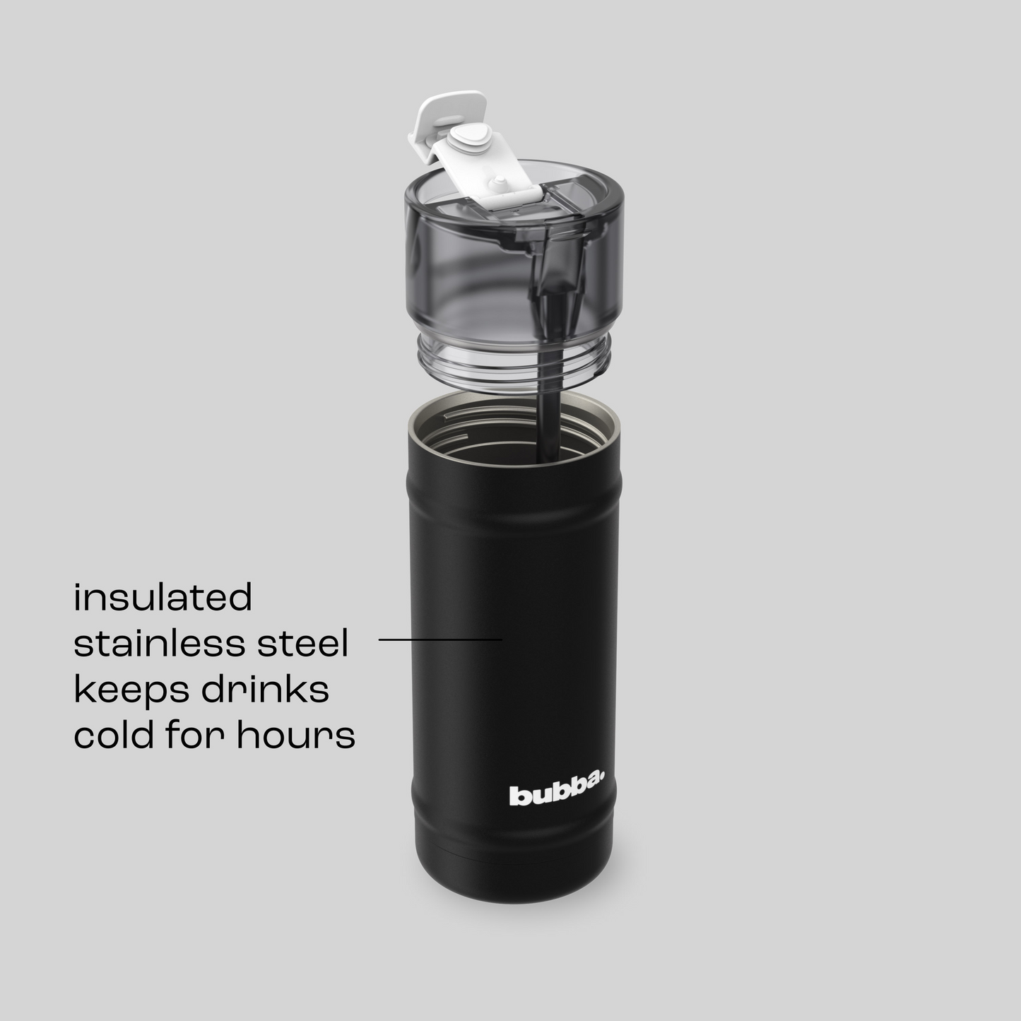 bubba 18 oz DualSip Insulated Stainless Steel Water Bottle -  Office Siren - US 7576