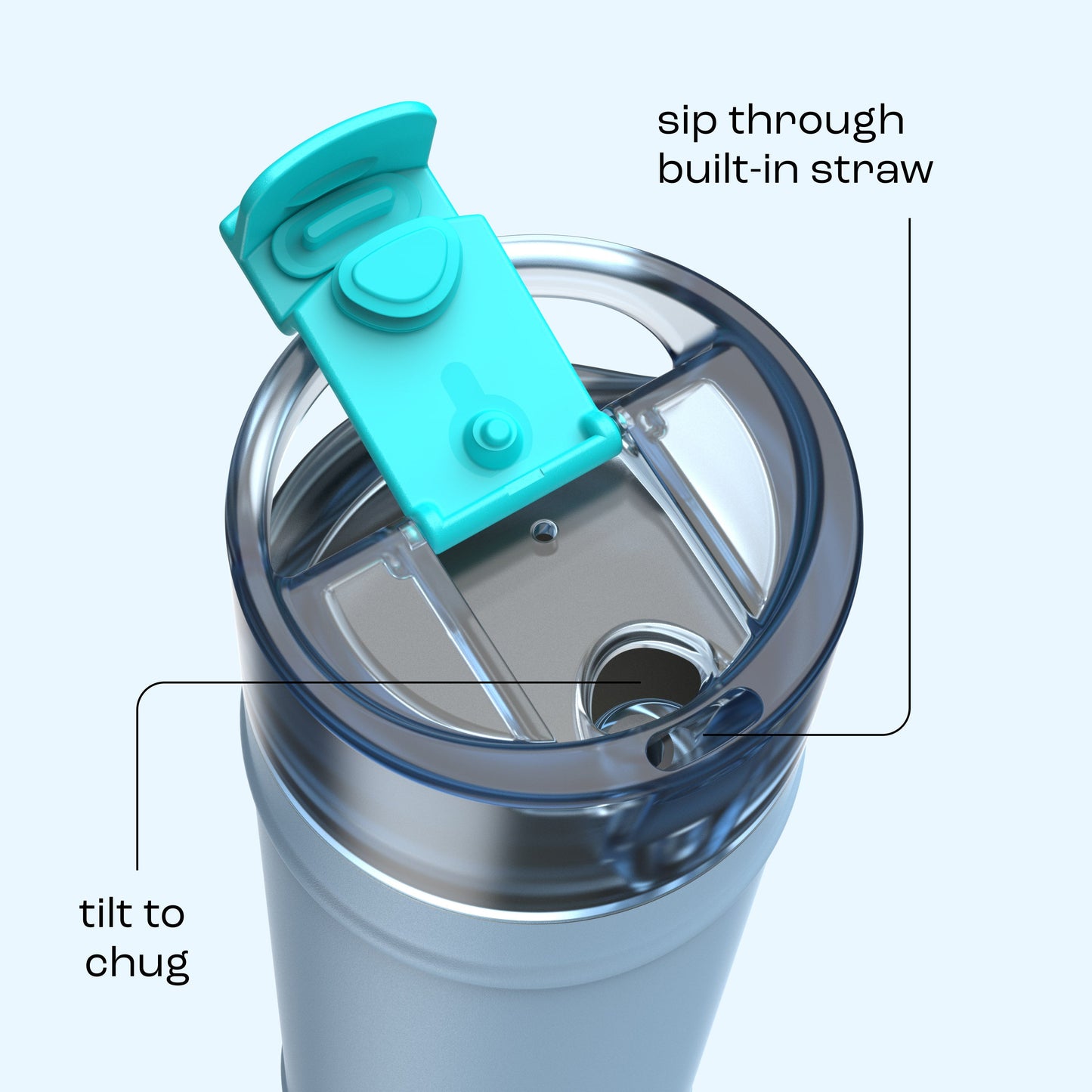 bubba 24 oz DualSip Insulated Stainless Steel Water Bottle - Daydreamin - US 4645