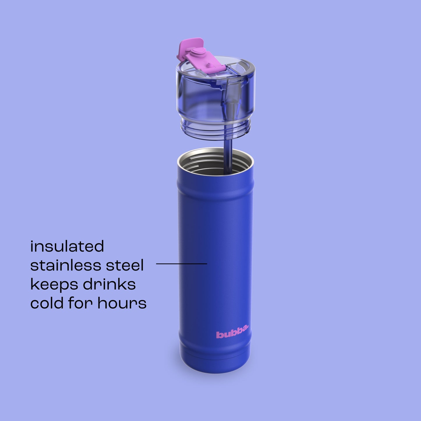 bubba 24 oz DualSip Insulated Stainless Steel Water Bottle - Ocean Energy - US 5462