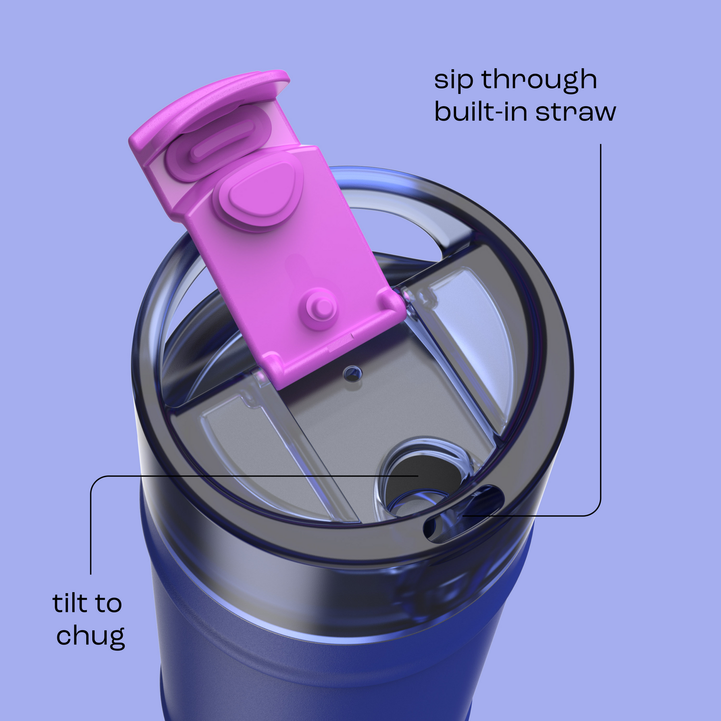 bubba 18 oz DualSip Insulated Stainless Steel Water Bottle - Ocean Energy - US 8621
