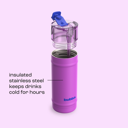 bubba 18 oz DualSip Insulated Stainless Steel Water Bottle - Mood Booster - US 5966