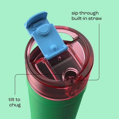 bubba 24 oz DualSip Insulated Stainless Steel Water Bottle - Fresh Serve - US 8432