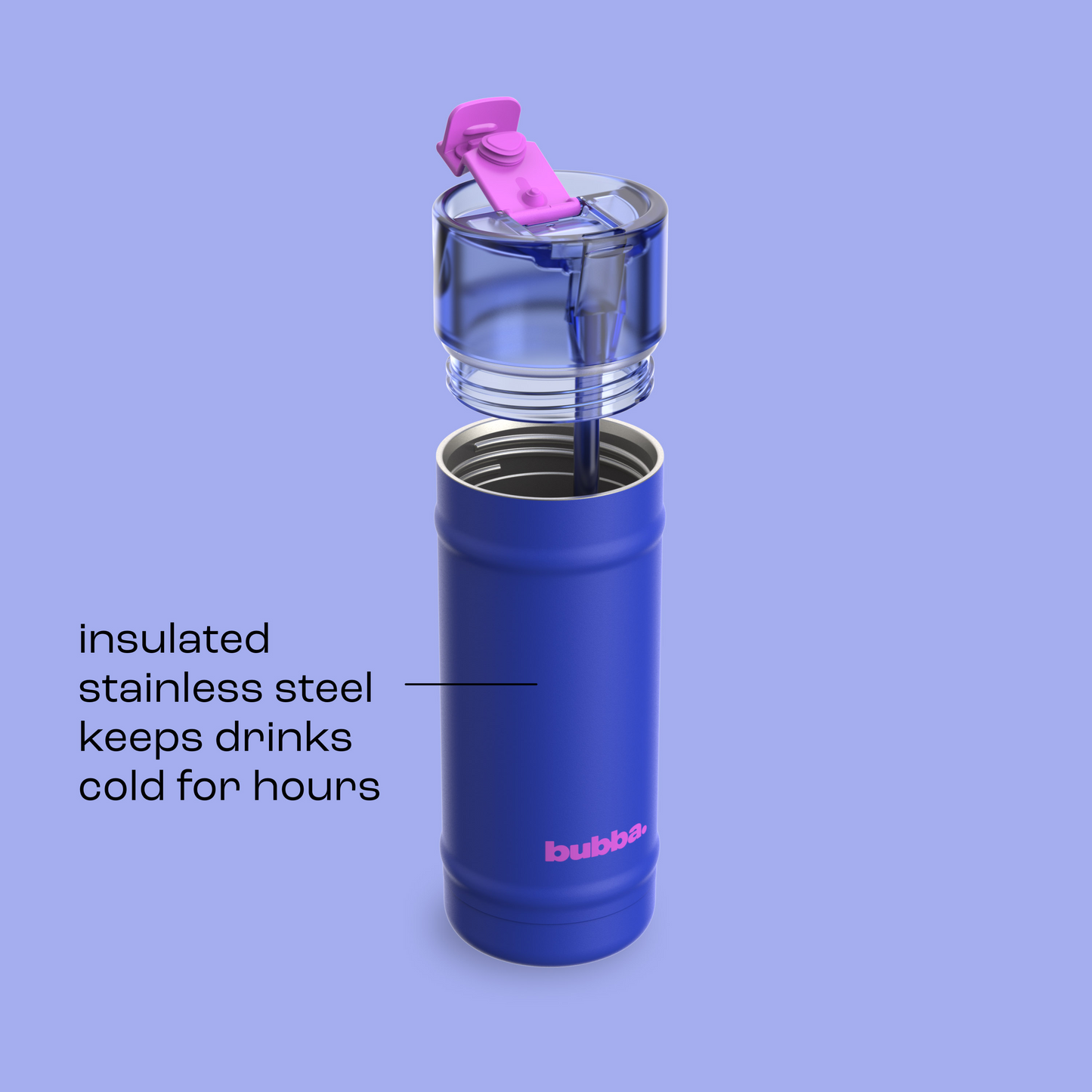 bubba 18 oz DualSip Insulated Stainless Steel Water Bottle - Ocean Energy - US 8621