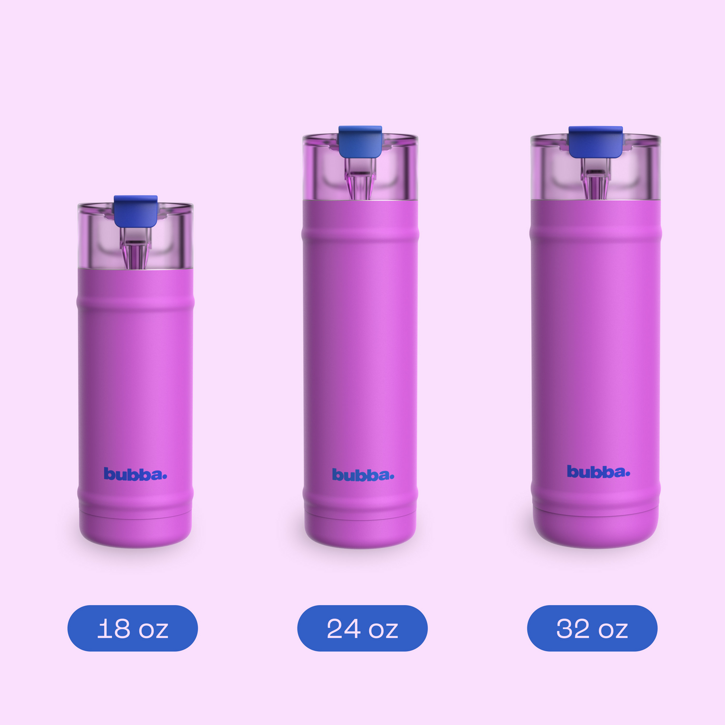 bubba 18 oz DualSip Insulated Stainless Steel Water Bottle - Mood Booster - US 5966
