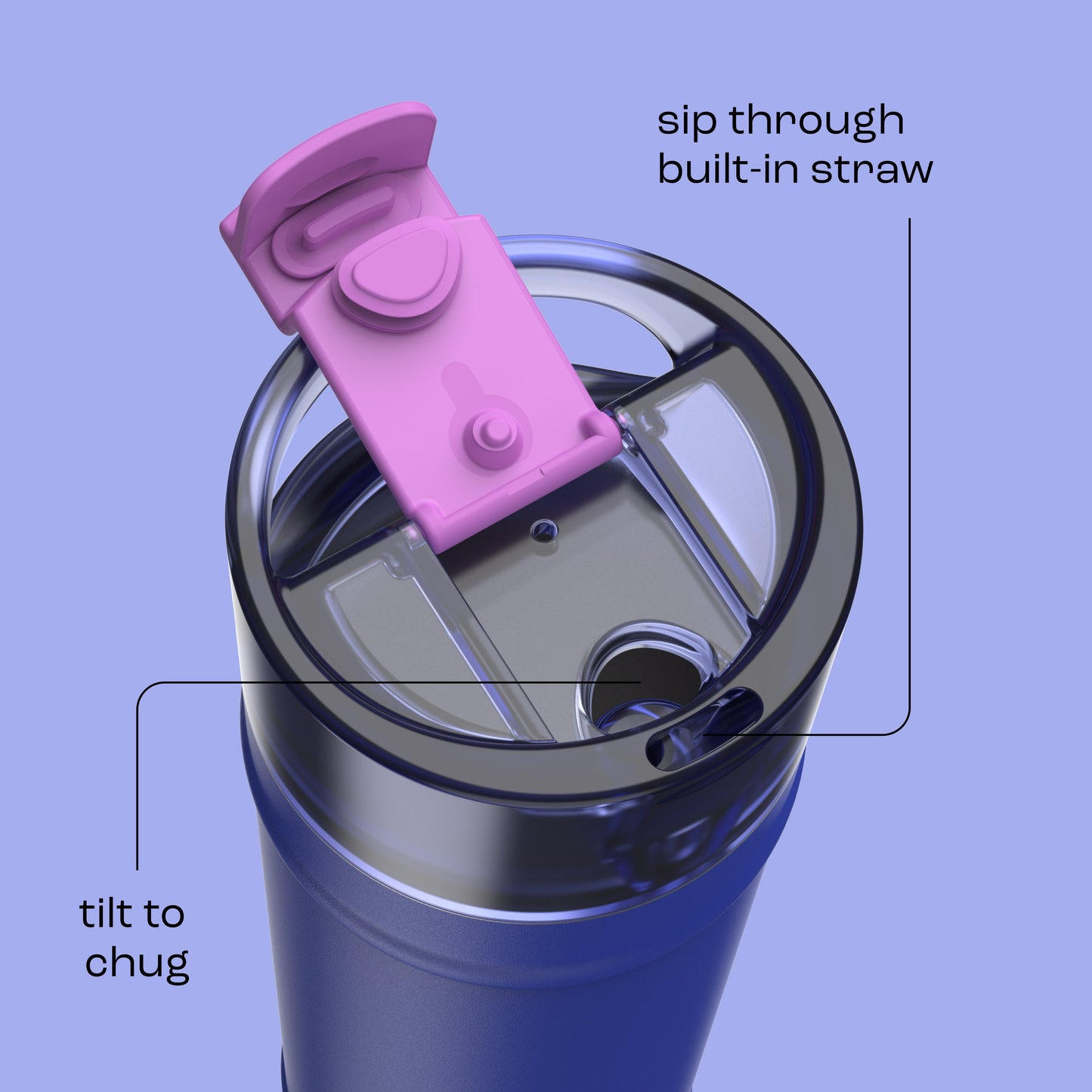bubba 24 oz DualSip Insulated Stainless Steel Water Bottle - Ocean Energy - US 5462